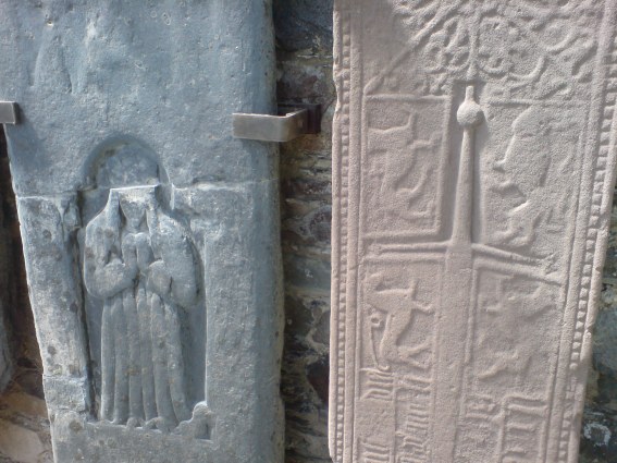 Grave slabs at Ardchattan Priory