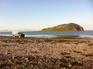On the tidal causeway to Davaar Island