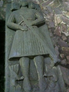 Grave slab in the Augustinian Priory, Oronsay