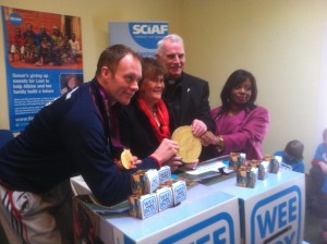 Celebrities launching SCIAF's annual wee box campaign