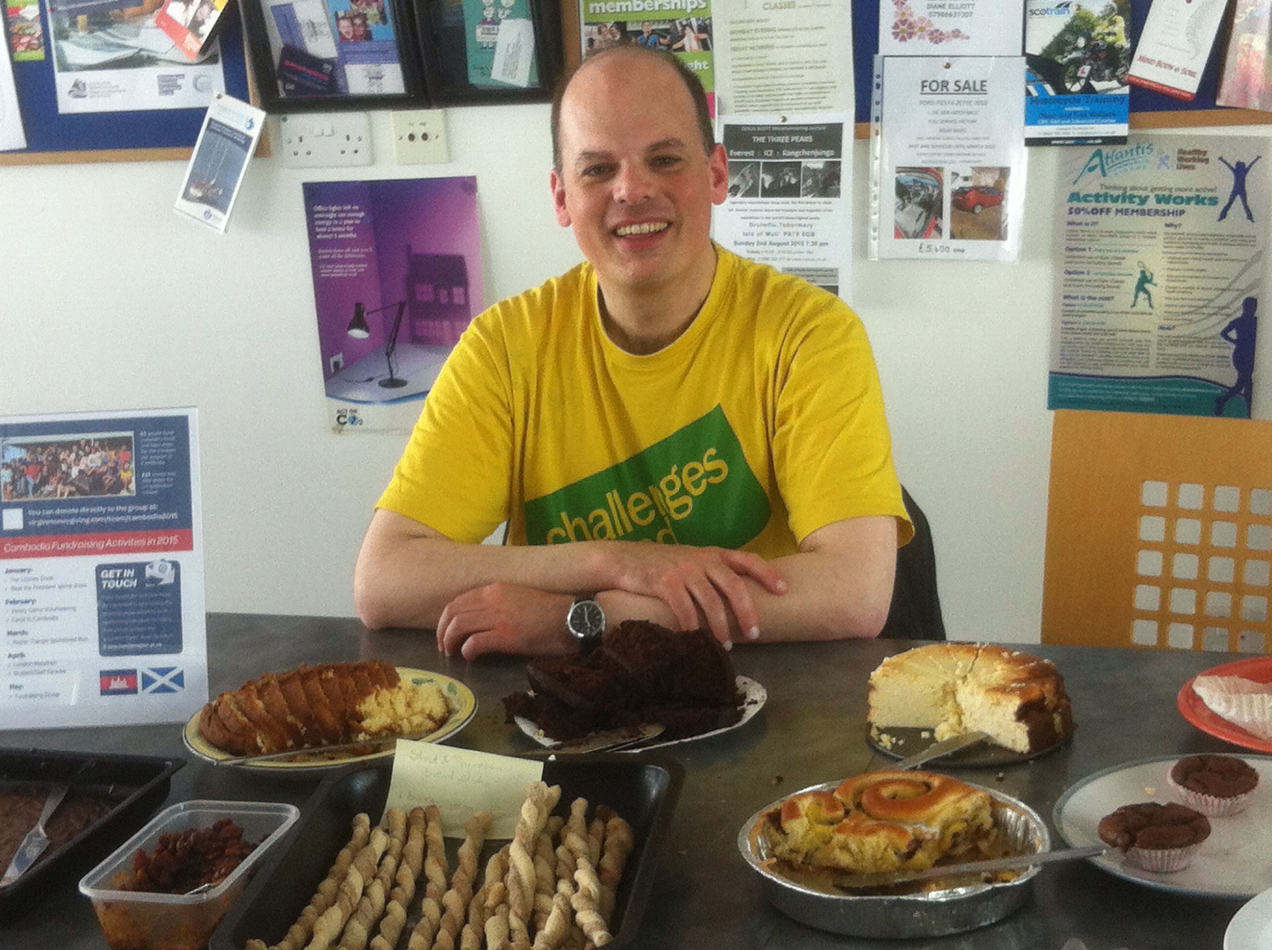 Cake sale at SAMS near Oban