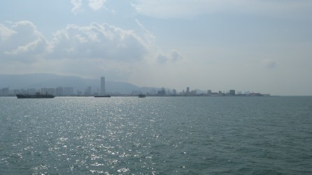 Approaching Georgetown, Penang Island