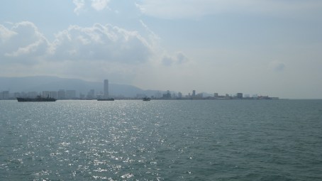 Approaching Georgetown, Penang Island