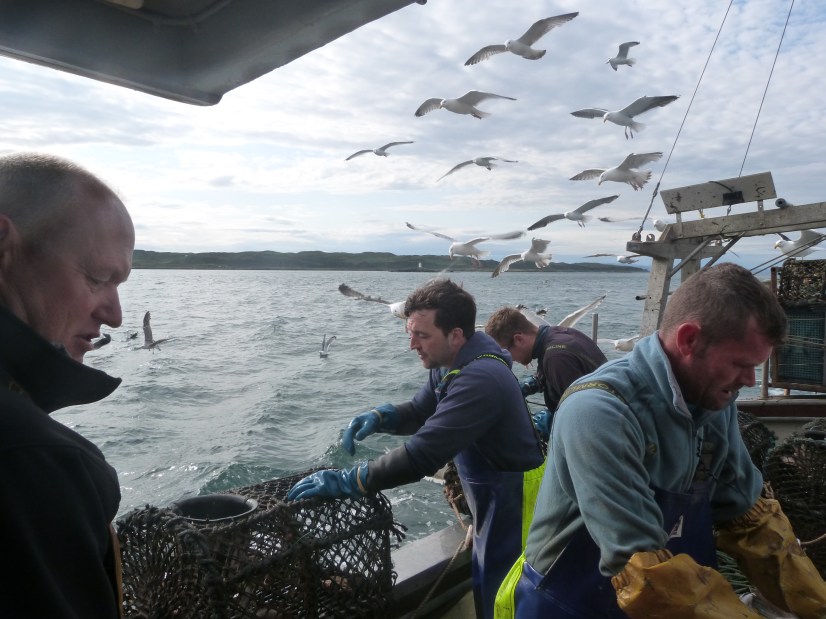 Fischer von der Isle of Luing an der schottischen Westküste