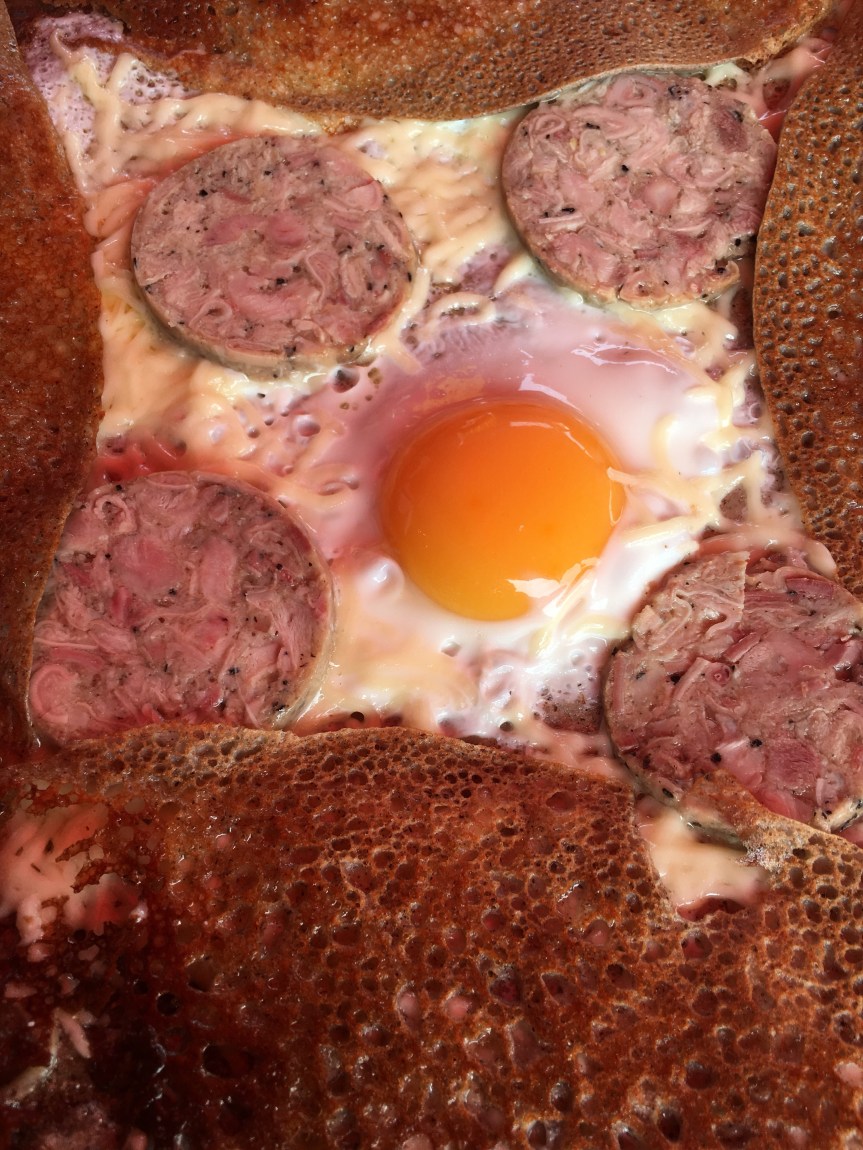 Crêpe Bretonne with Andouille sausage