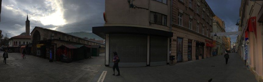 Sarajevo city centre meeting of cultures