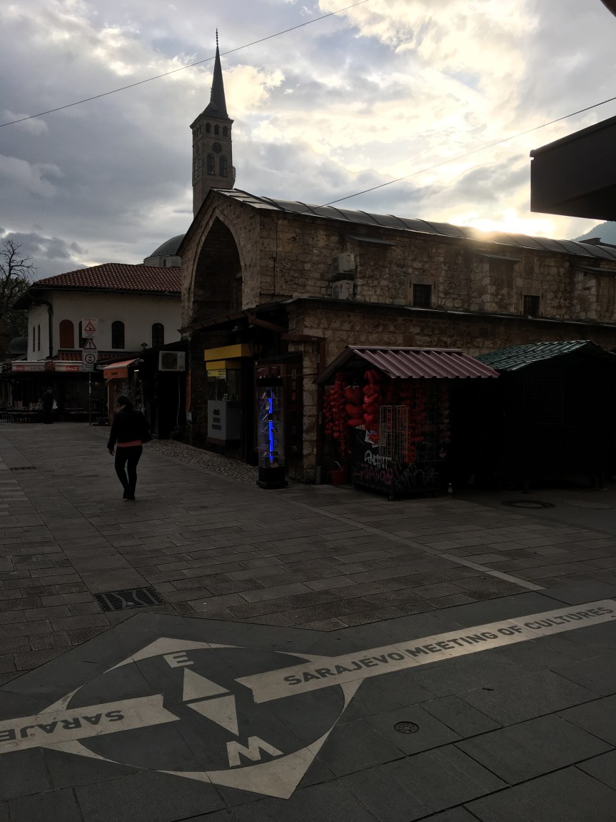 Sarajevo city centre meeting of cultures